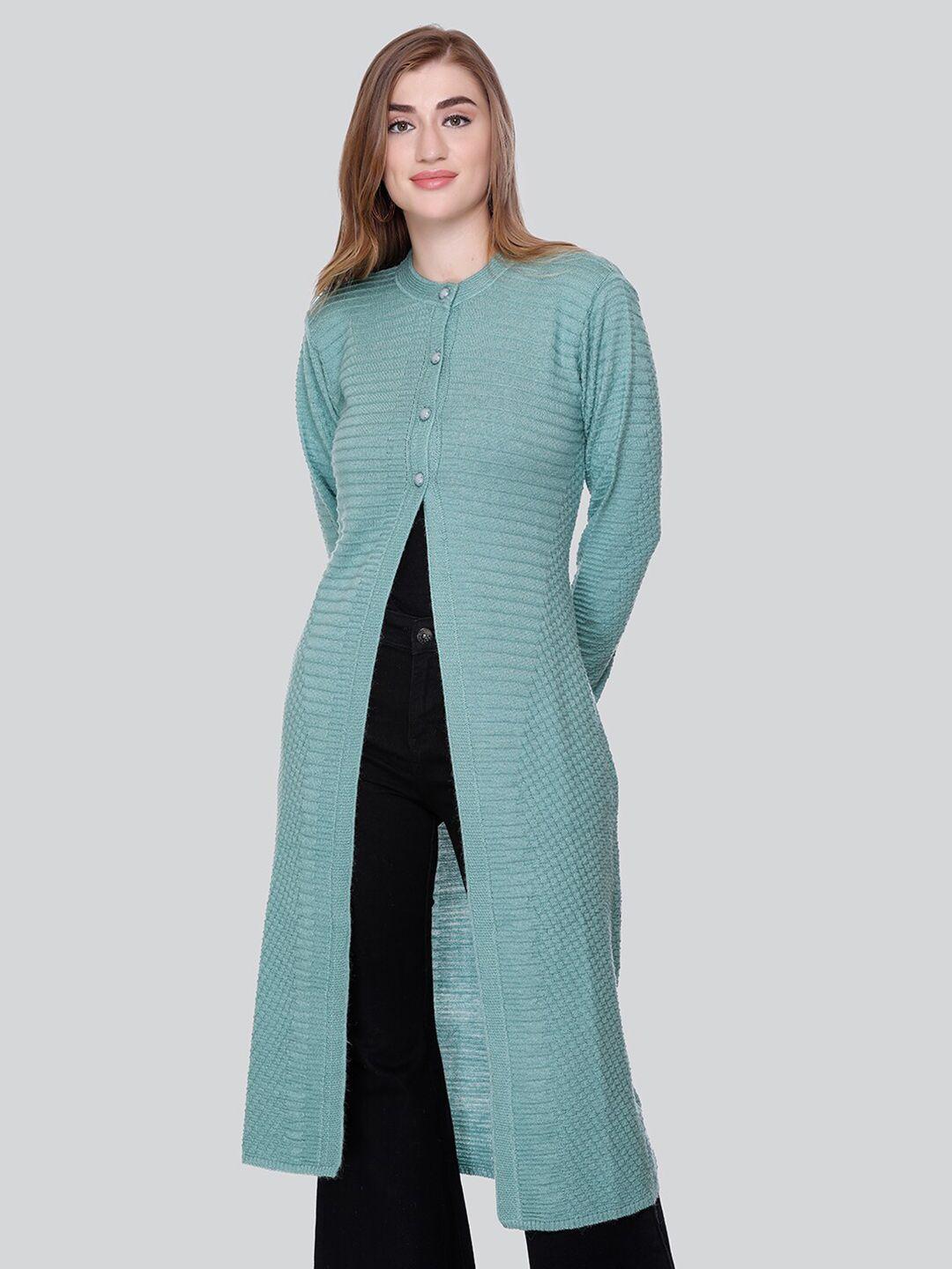 winter wonders self design woollen longline cardigan