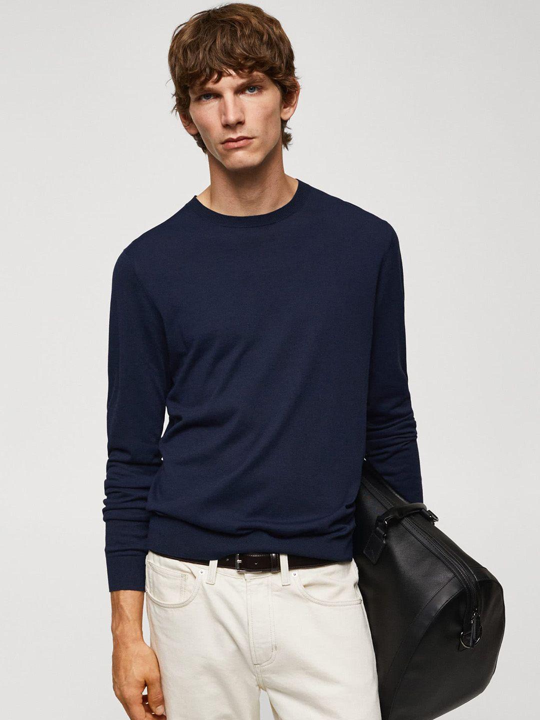 mango man round neck pullover