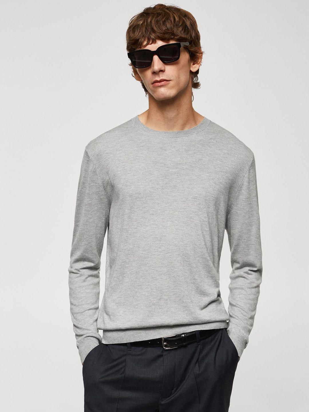 mango man round neck pullover