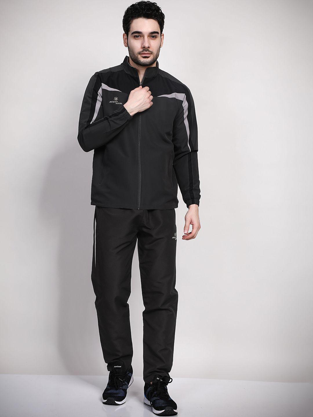 sport sun mock collar mid-rise sports tracksuits