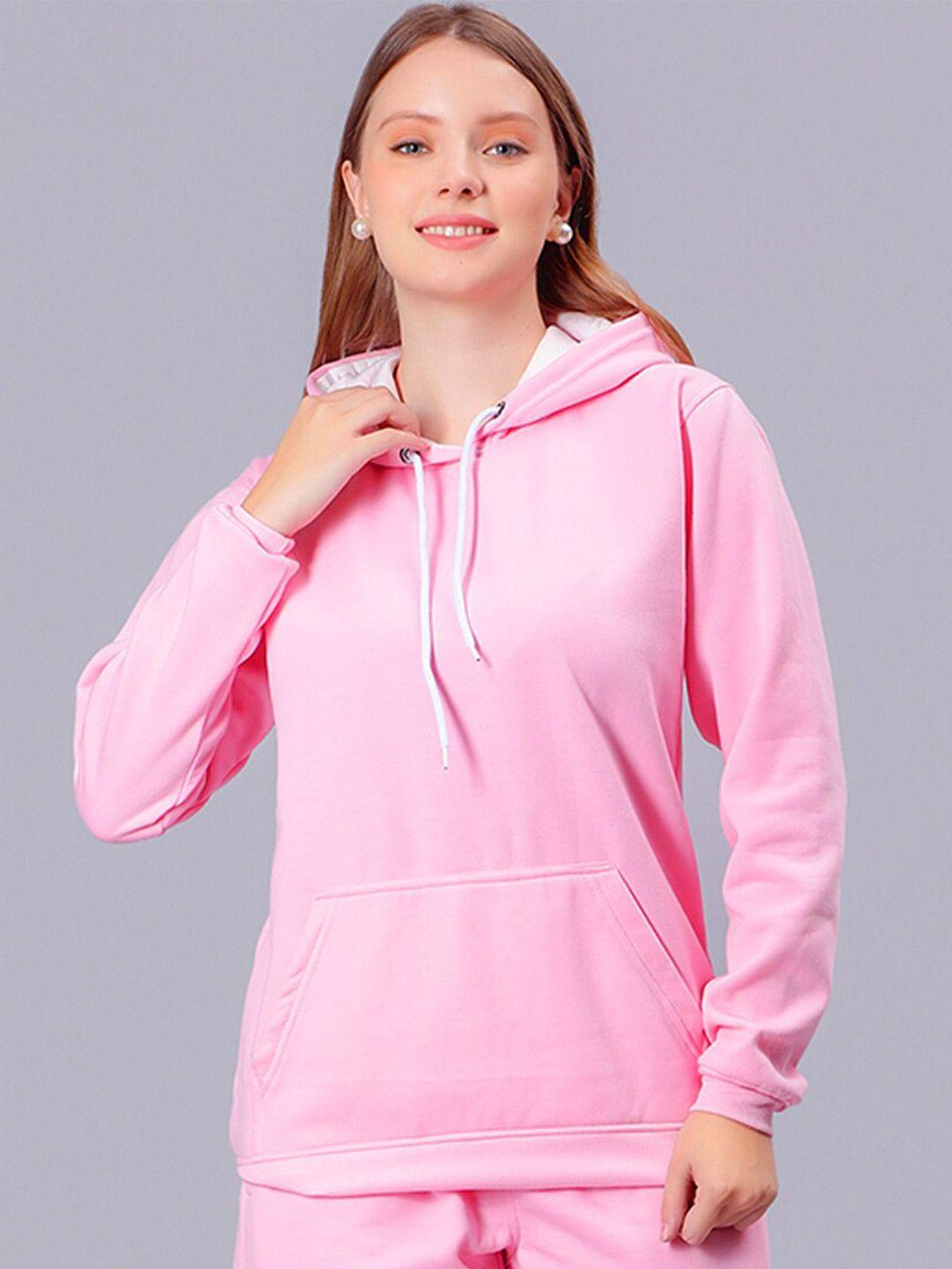 mad over print hooded long sleeves fleece sweatshirt