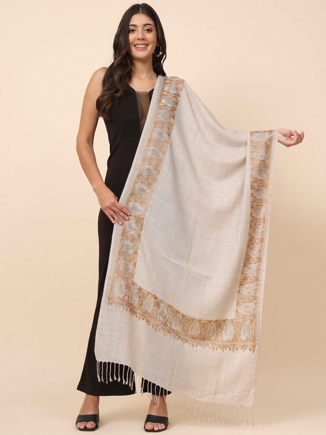 pashmoda floral embroidered shawl