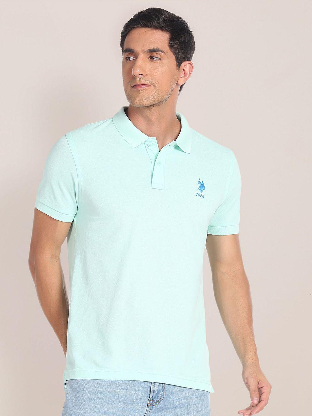 u.s. polo assn. polo collar slim fit pure cotton t-shirt