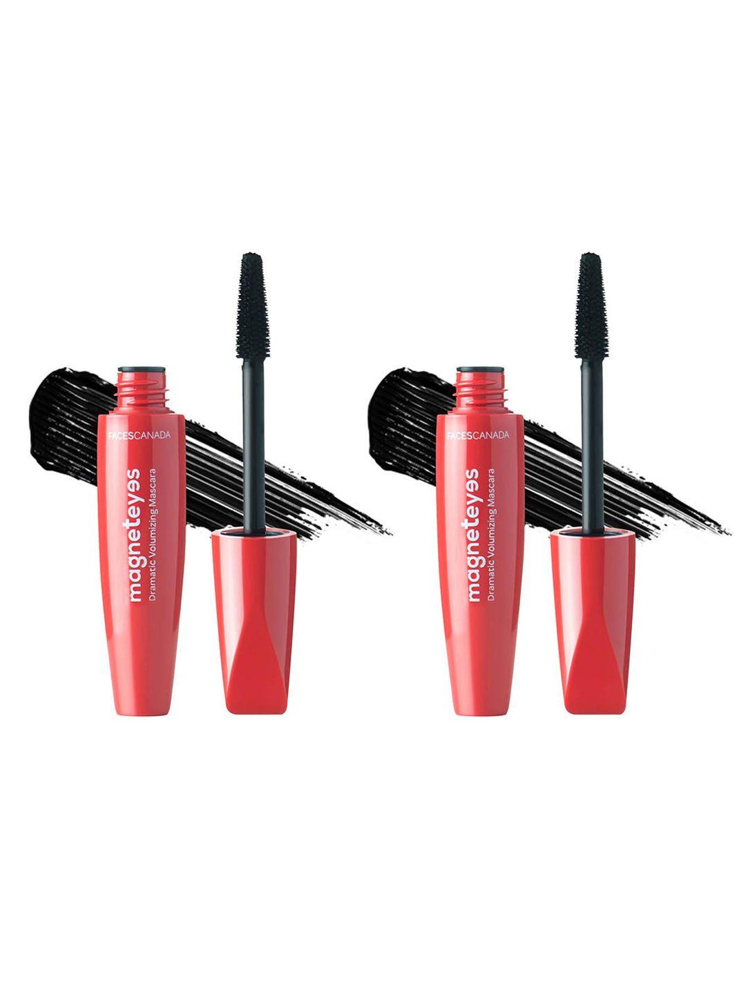 faces canada set of 2 magneteyes dramatic volumizing mascara - black