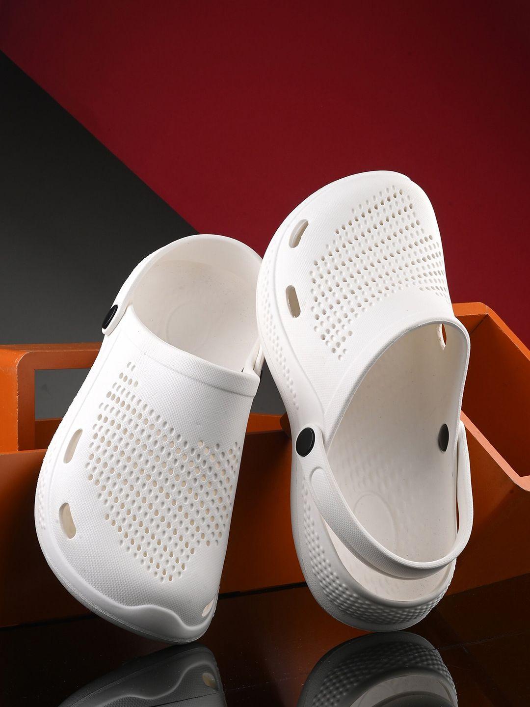 hrx by hrithik roshan men white croslite clogs