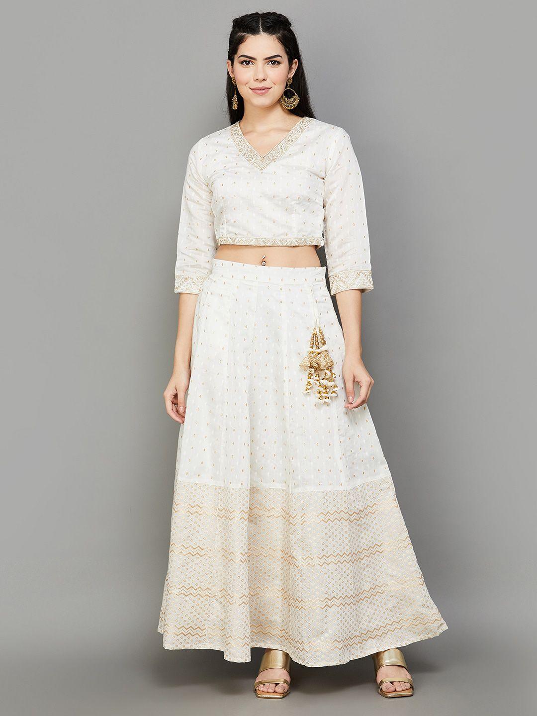 melange by lifestyle ready to wear lehenga & blouse with dupatta