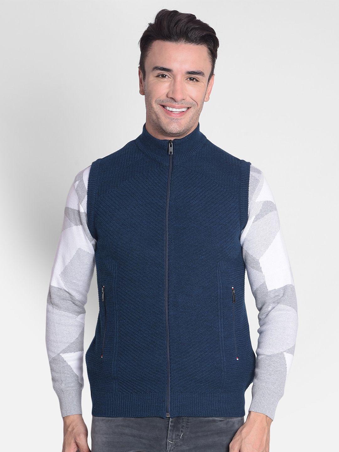 crimsoune club men blue cardigan