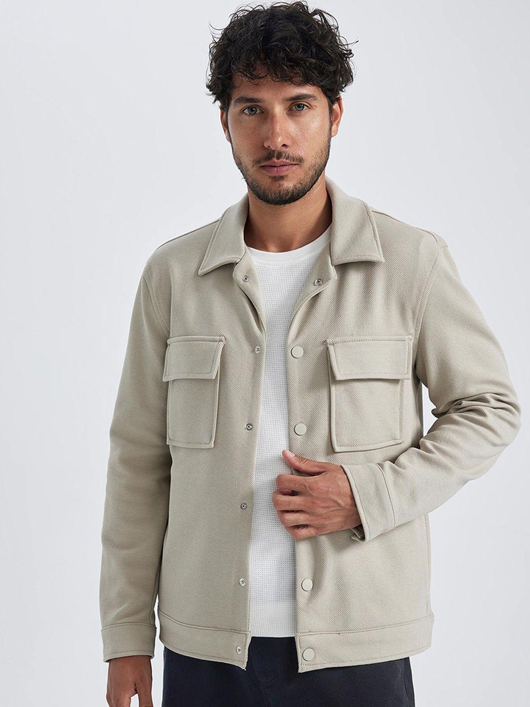 defacto spread collar cotton tailored jacket