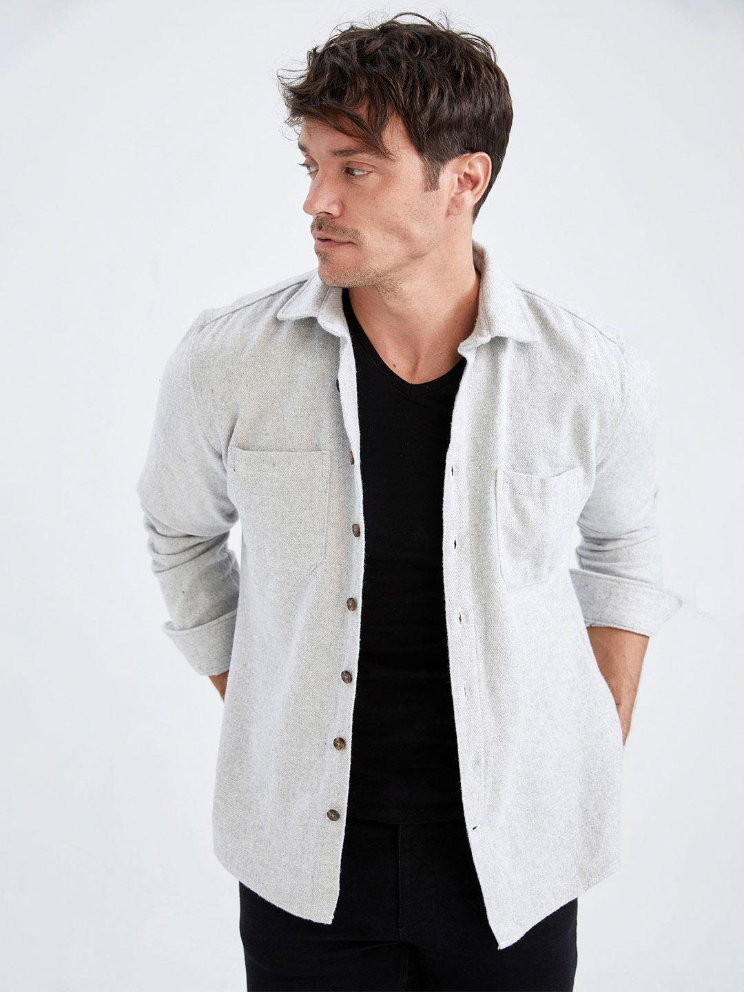 defacto men opaque casual shirt