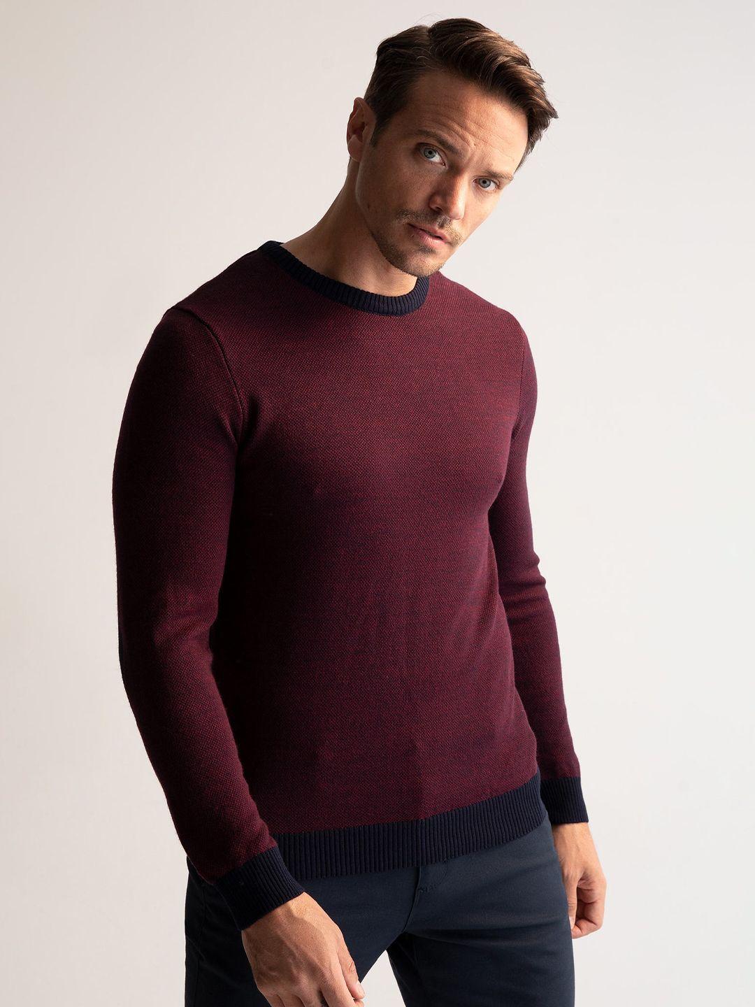 defacto men purple pullover