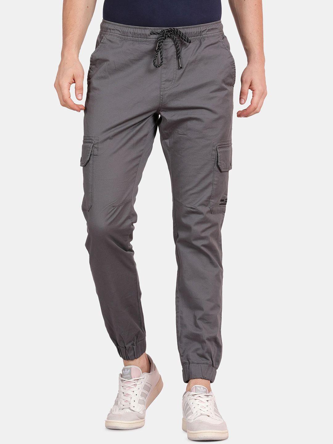 t-base men grey joggers trousers