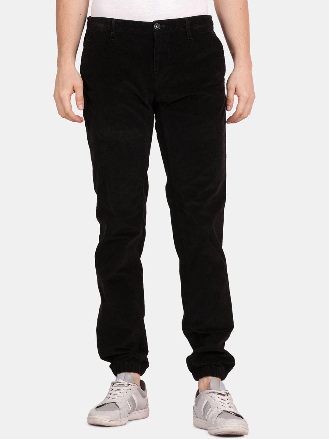 t-base men black joggers trousers