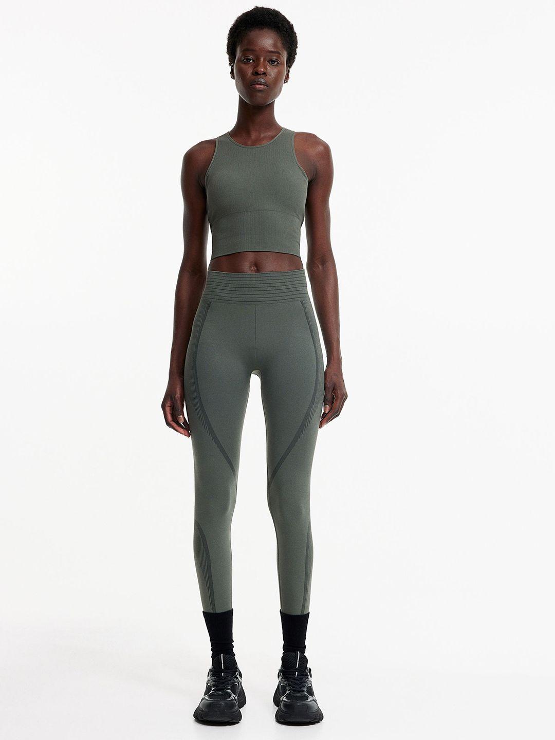 h&m women drymove seamless shaping sports tights