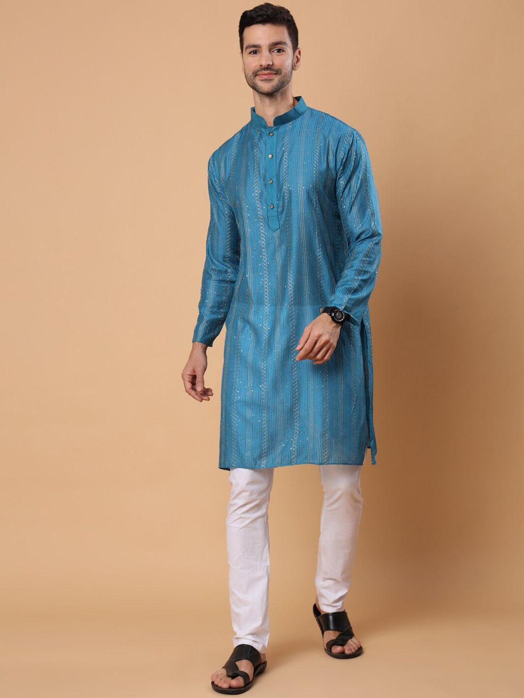 house of pataudi embellished a-line kurta