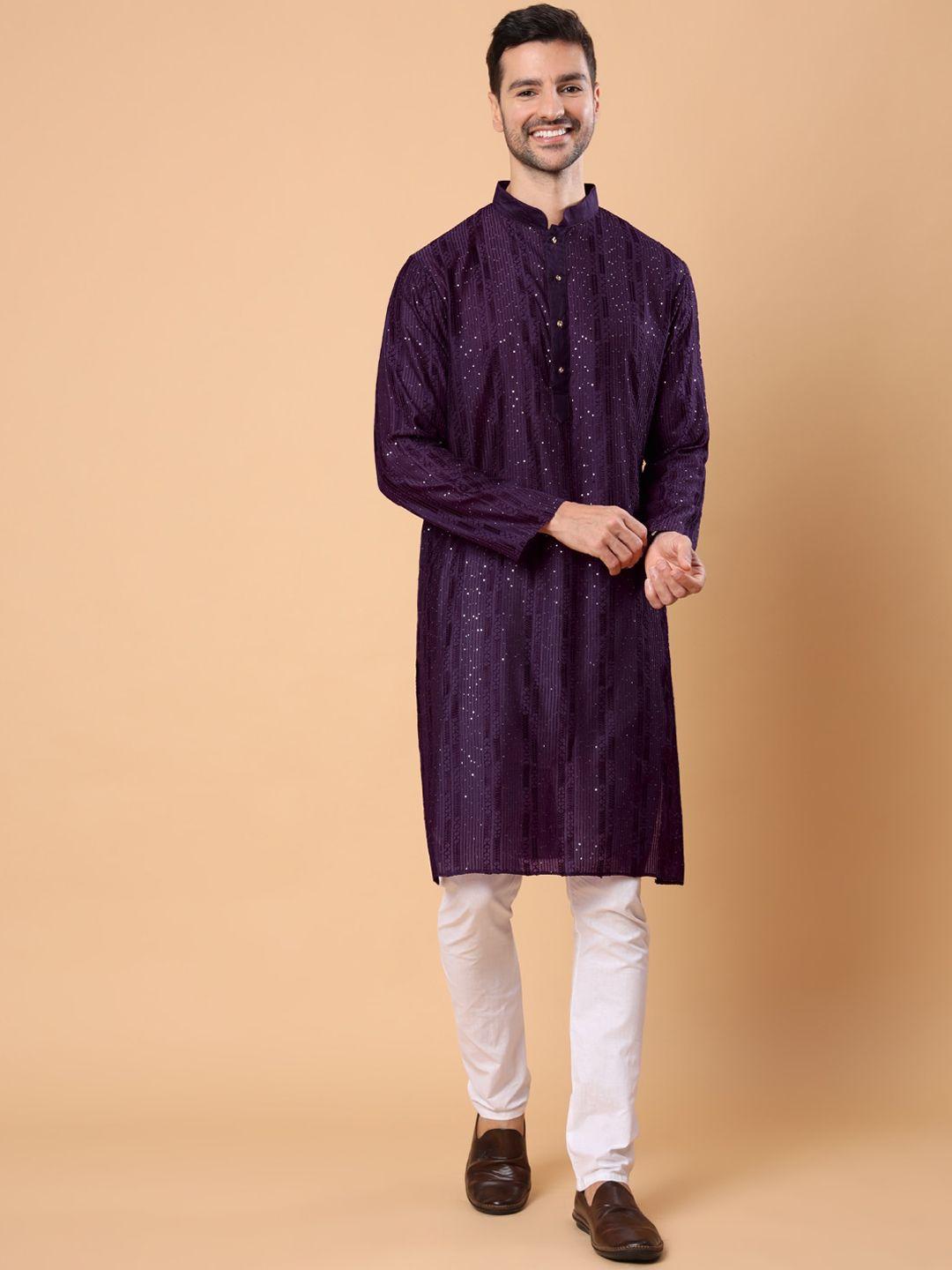 house of pataudi embellished a-line kurta