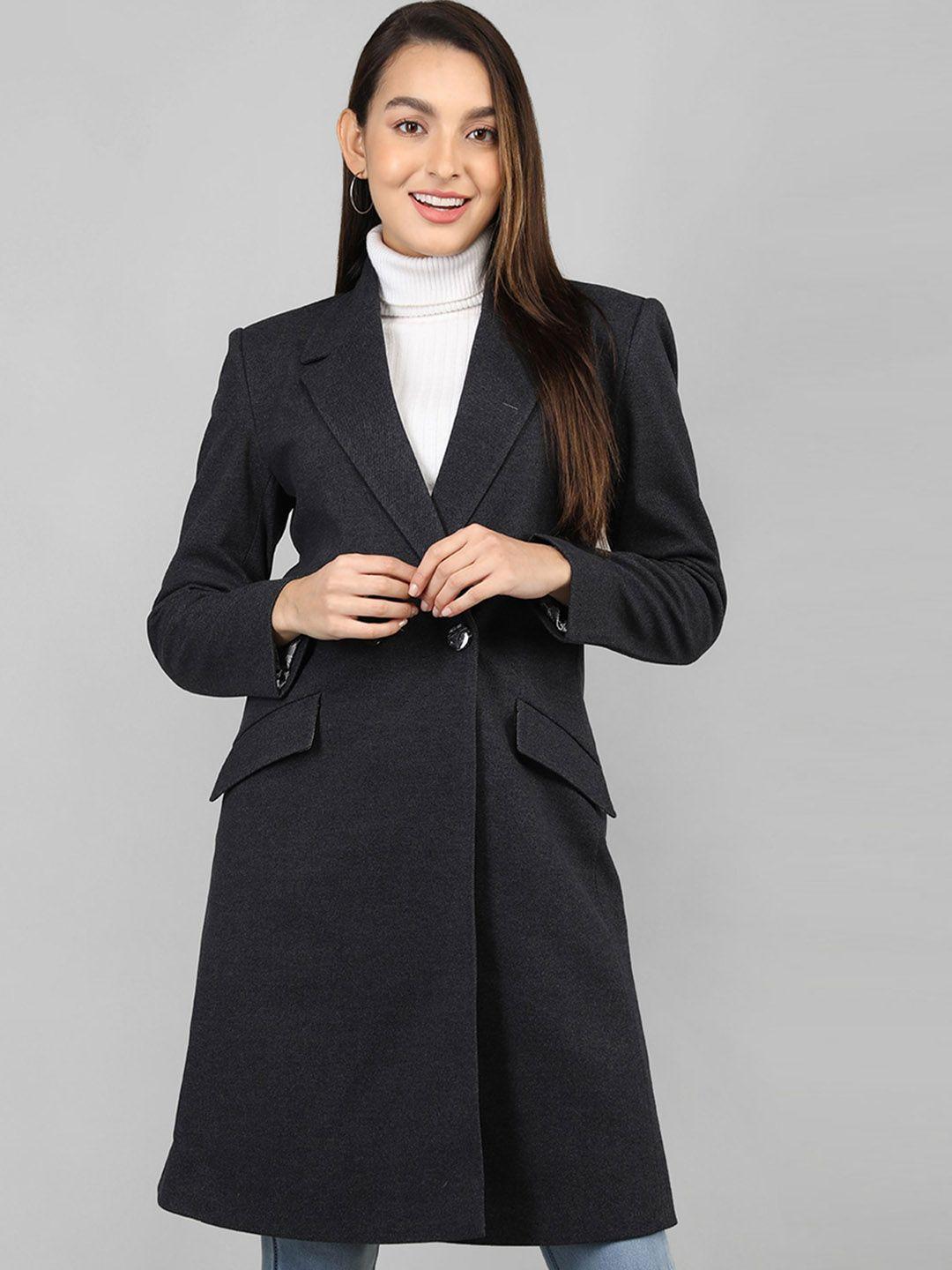 rage double-breasted  notched lapel collar overcoat