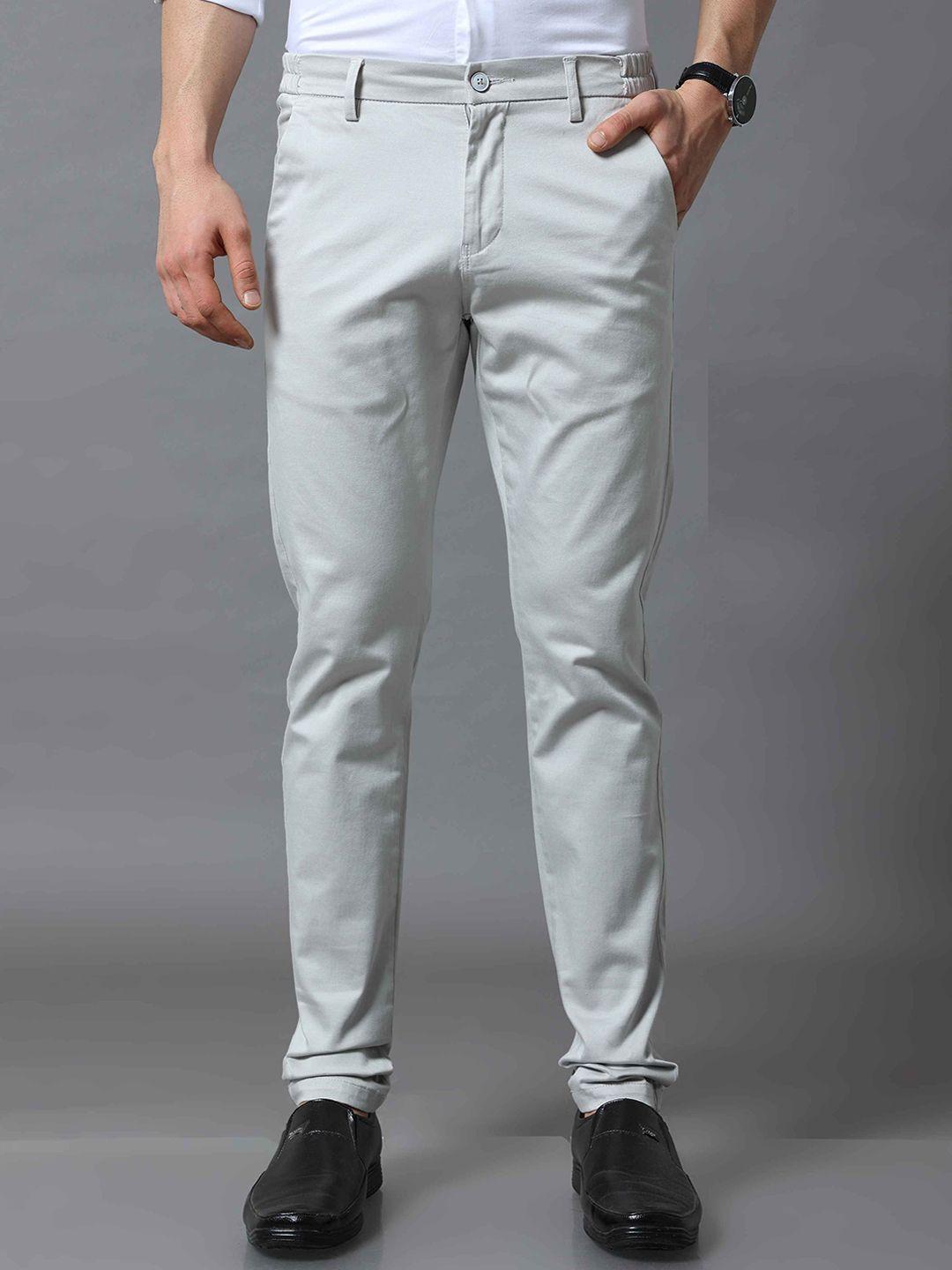 tailoraedge men white tailored chinos trousers