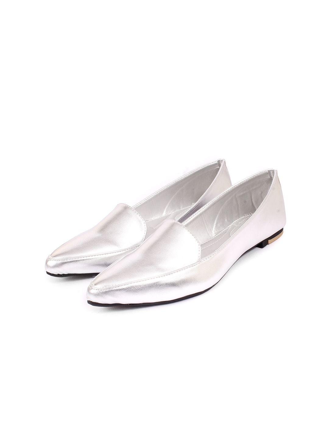 wzaya textured pointed toe ballerinas