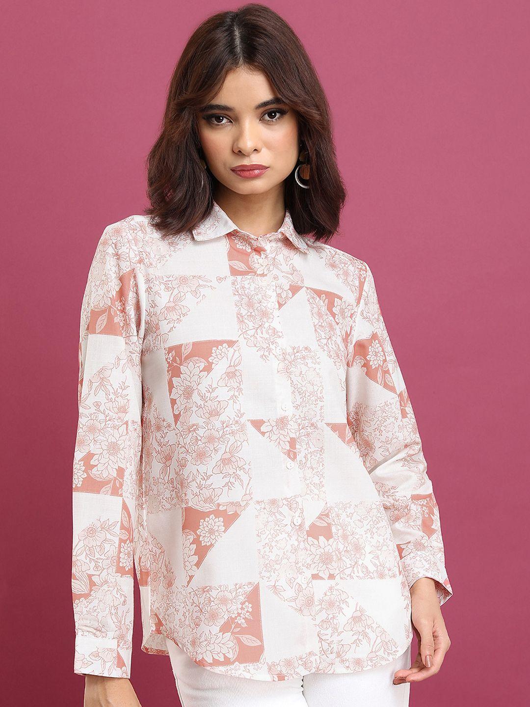 vishudh floral printed classic casual shirt