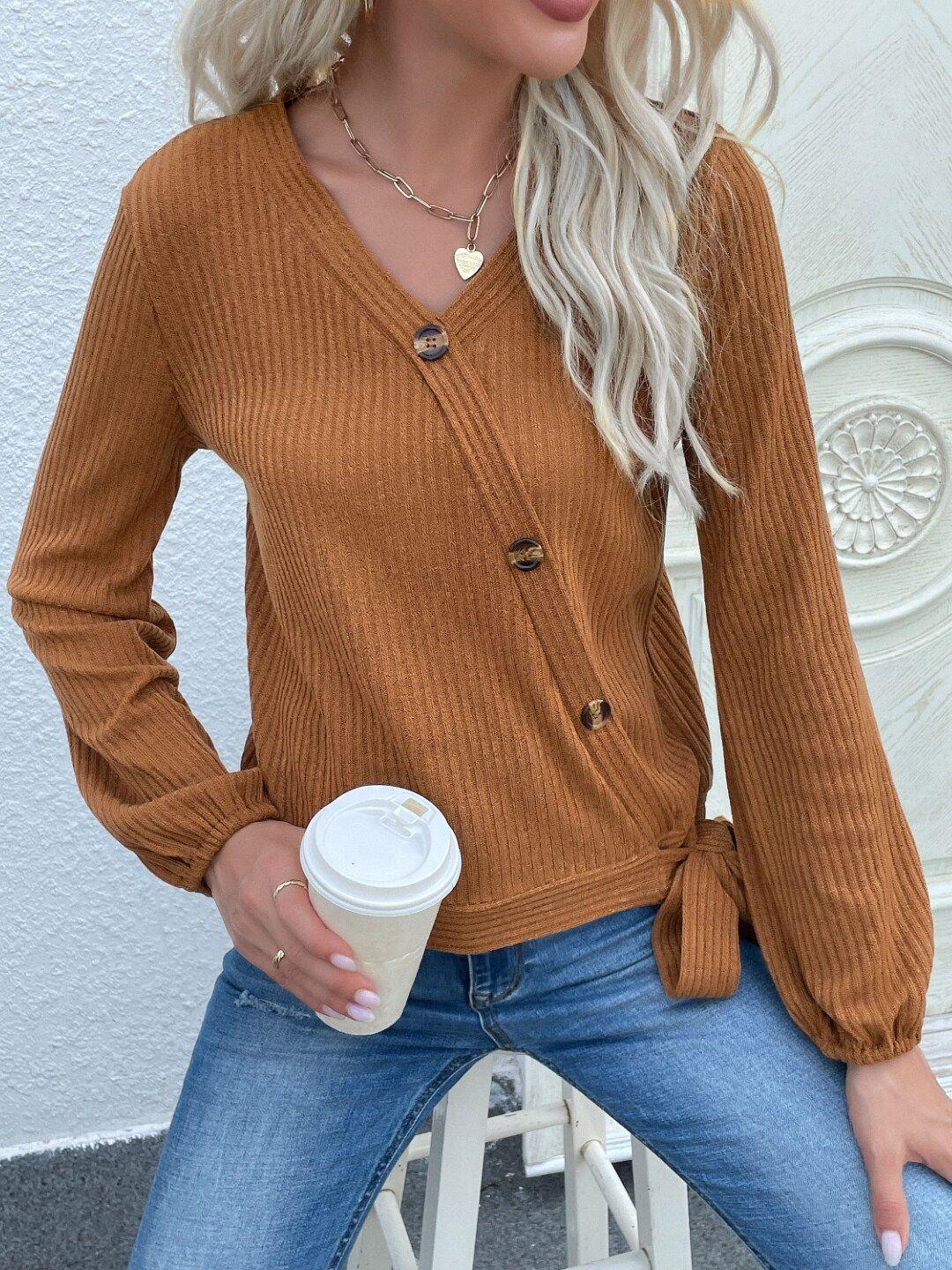 stylecast striped v-neck top