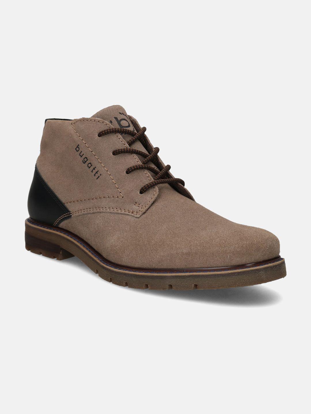 bugatti men vandero suede mid-top desert boots