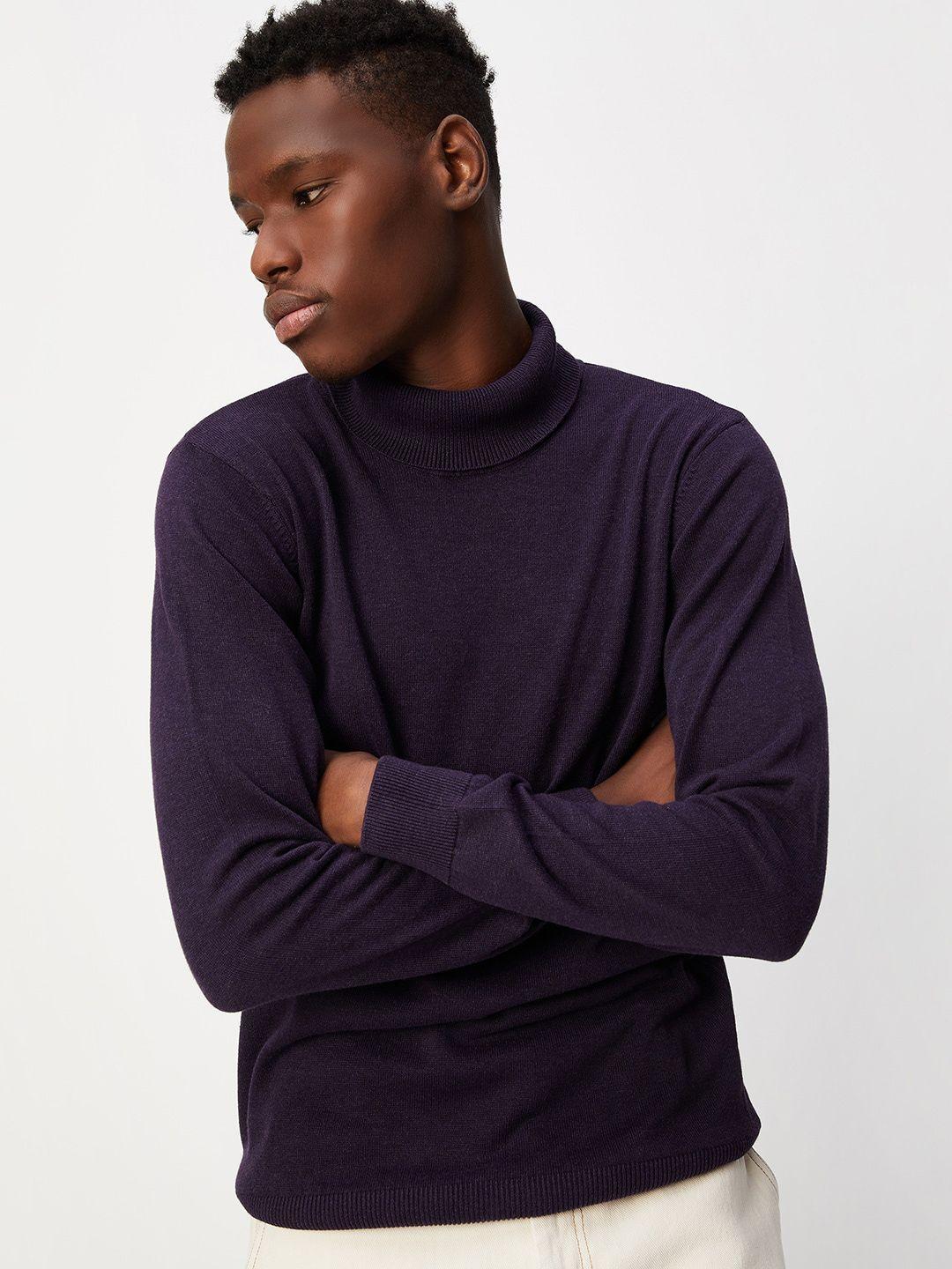 max men turtle neck pullover