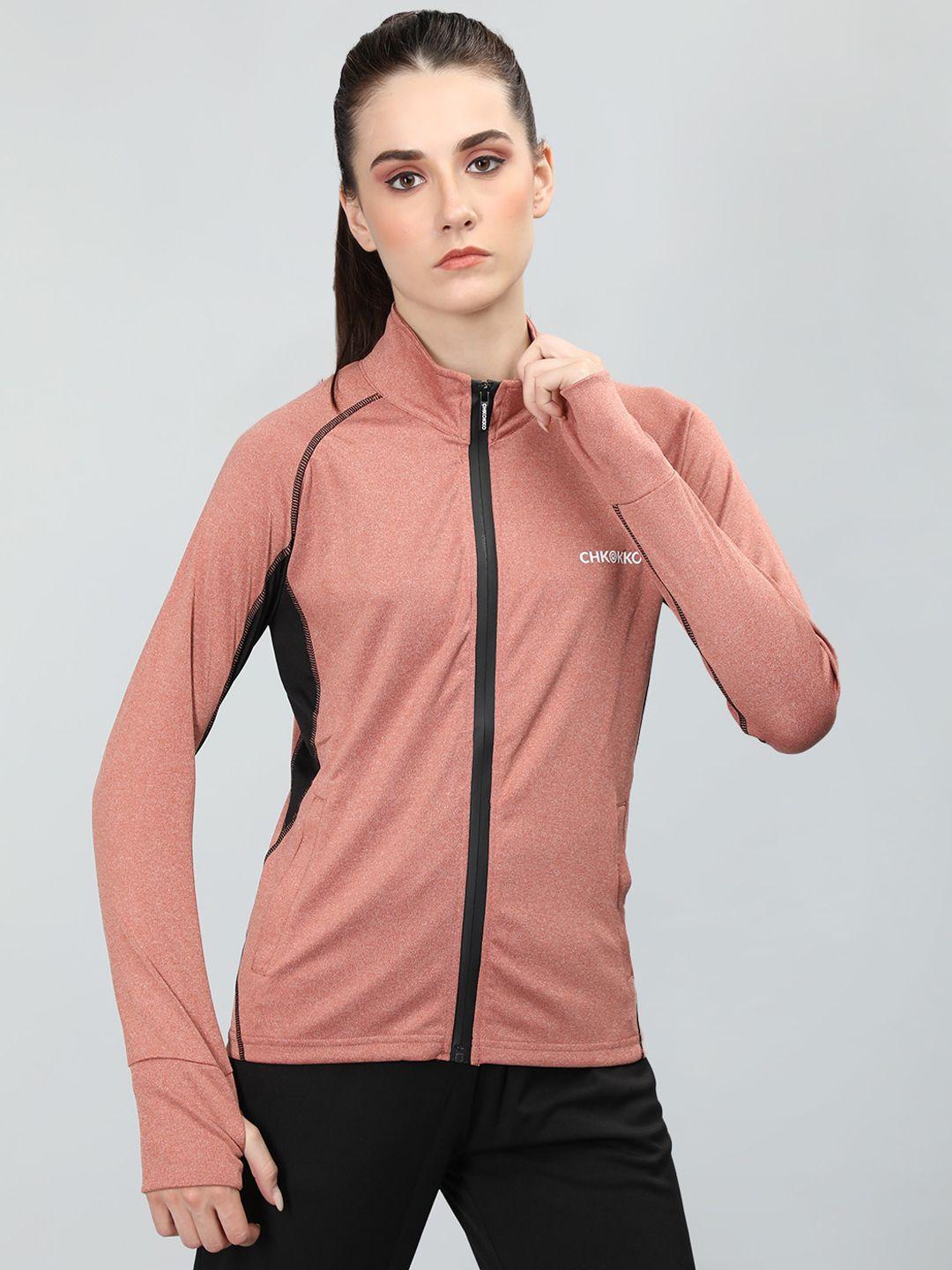 chkokko mock collar lightweight sporty jacket