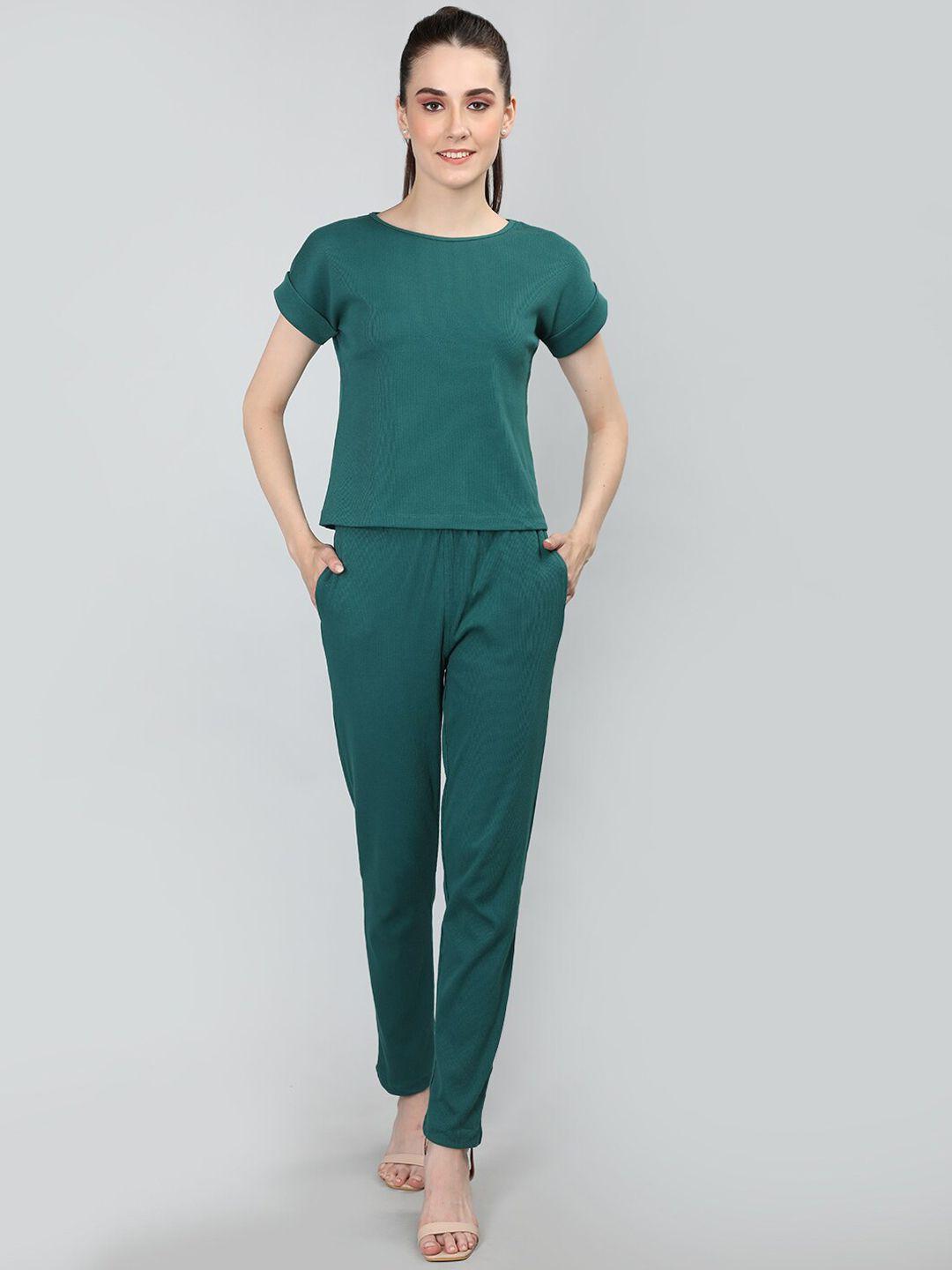 chkokko round neck short sleeves t-shirt & trousers