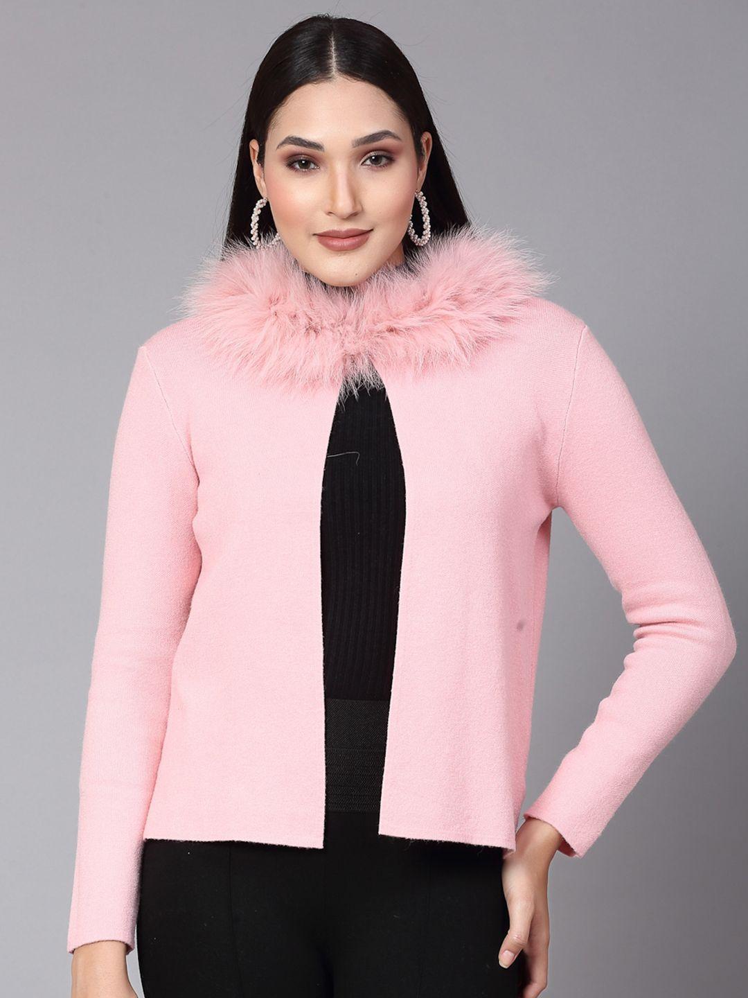 mafadeny women peach-coloured shrug