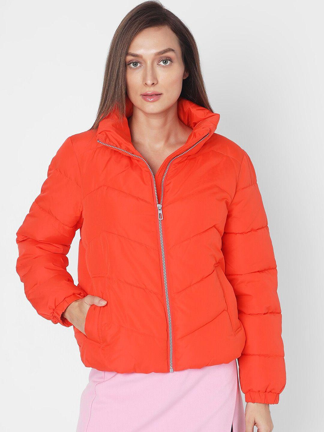 vero moda stand collar puffer jacket