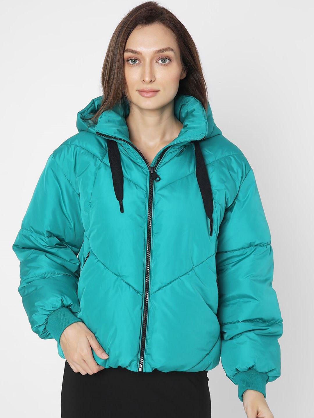 vero moda hooded puffer jacket