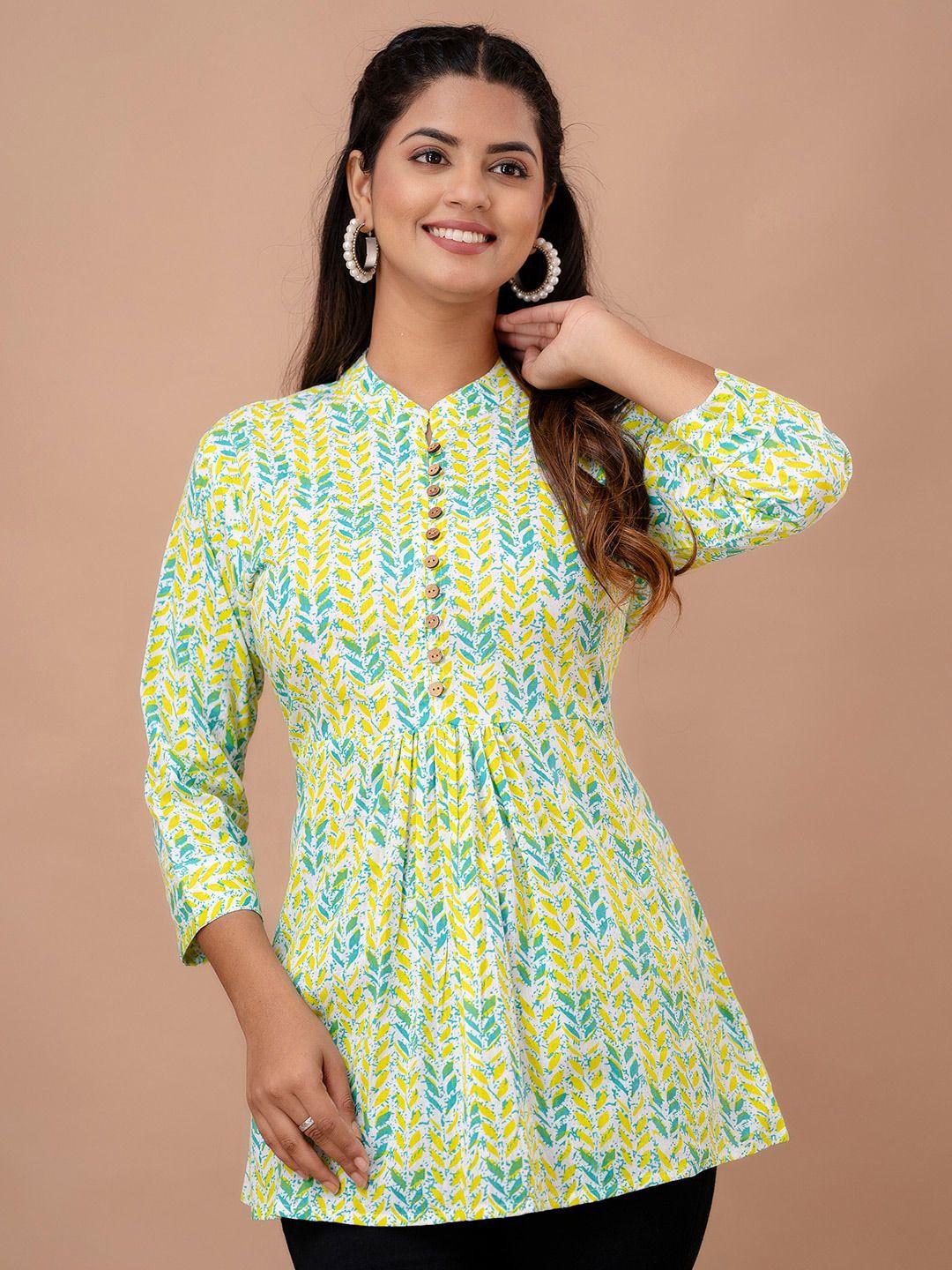 feranoid floral printed pure cotton kurti