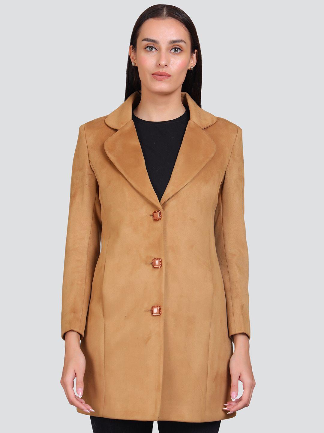 young club classic notched lapel winter pea coat