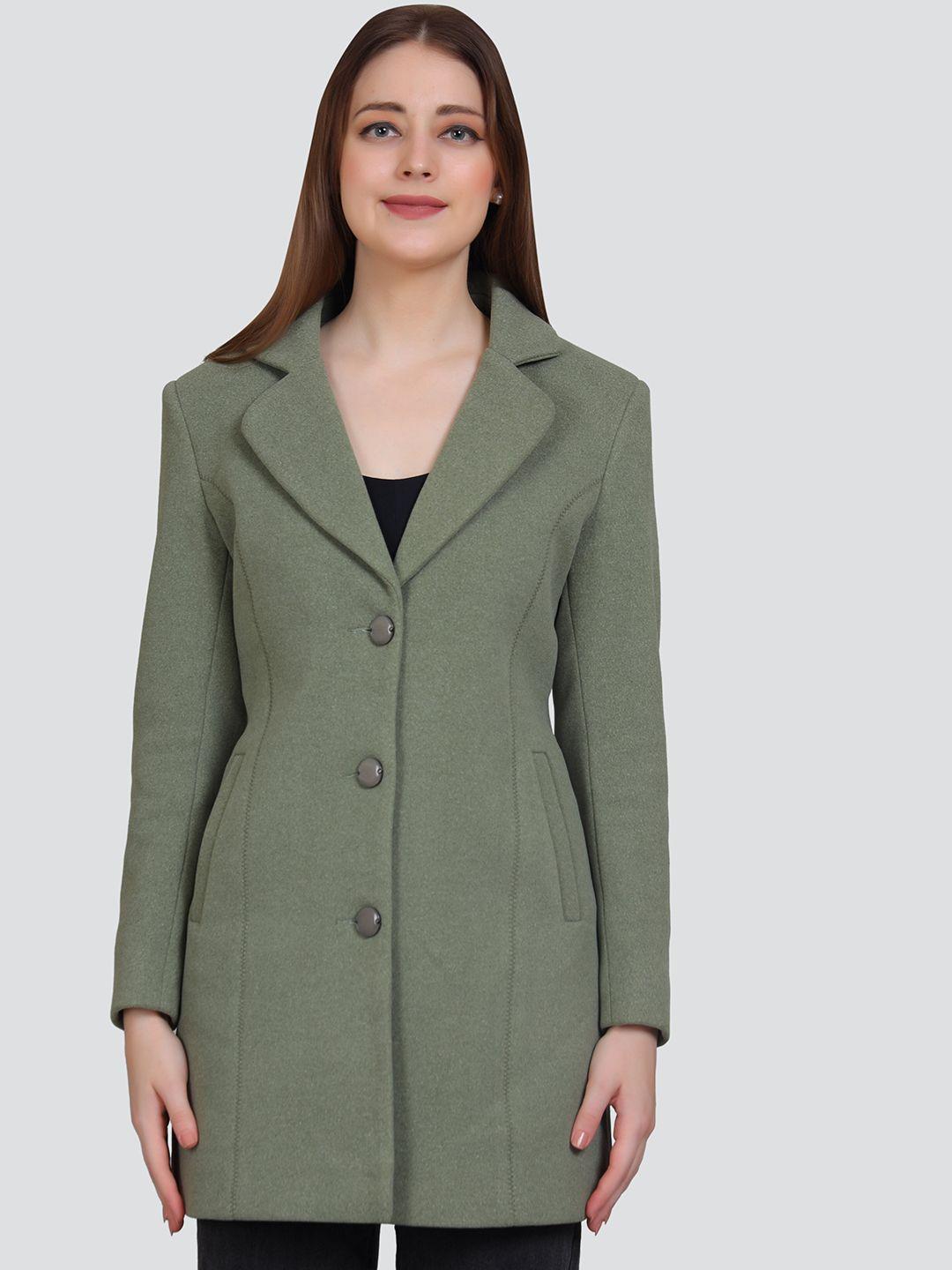 young club classic single-breasted woollen overcoat