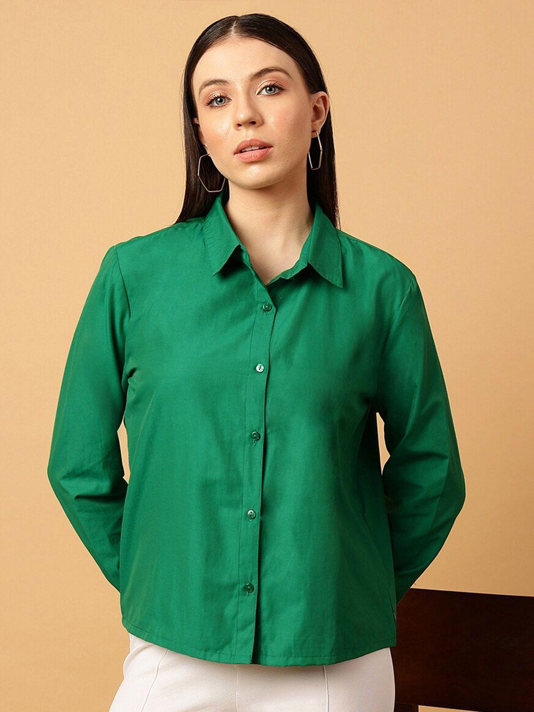 mint street comfort spread collar pure cotton casual shirt