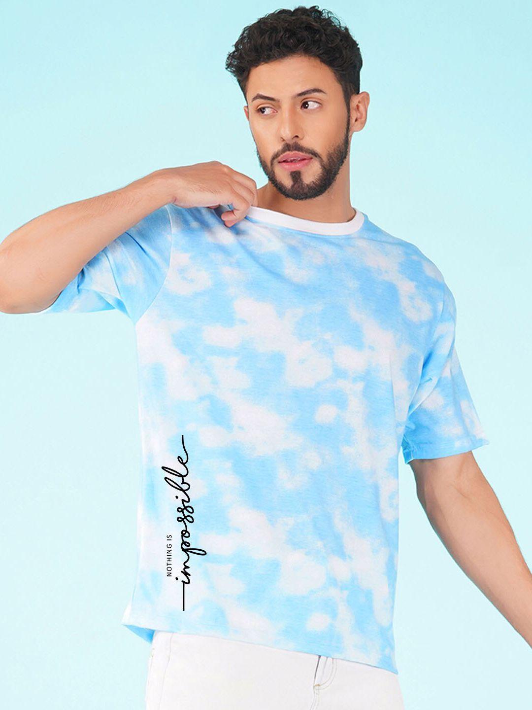 nusyl impossible printed tie dye oversized t-shirts