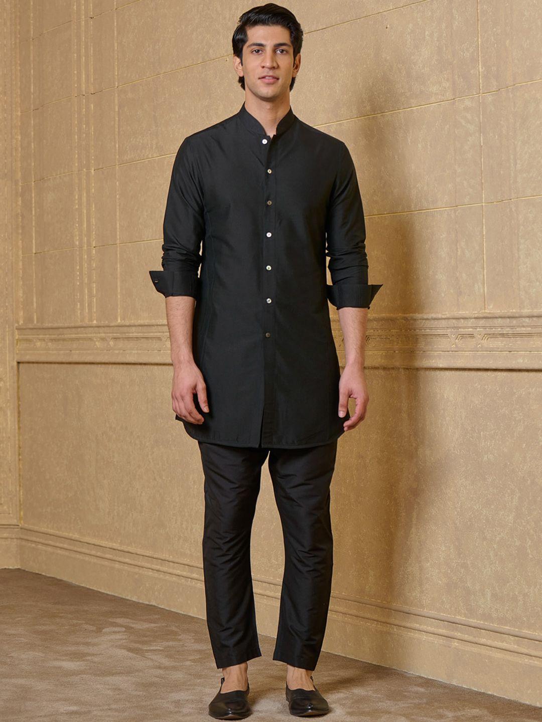 tasva mandarin collar straight kurta