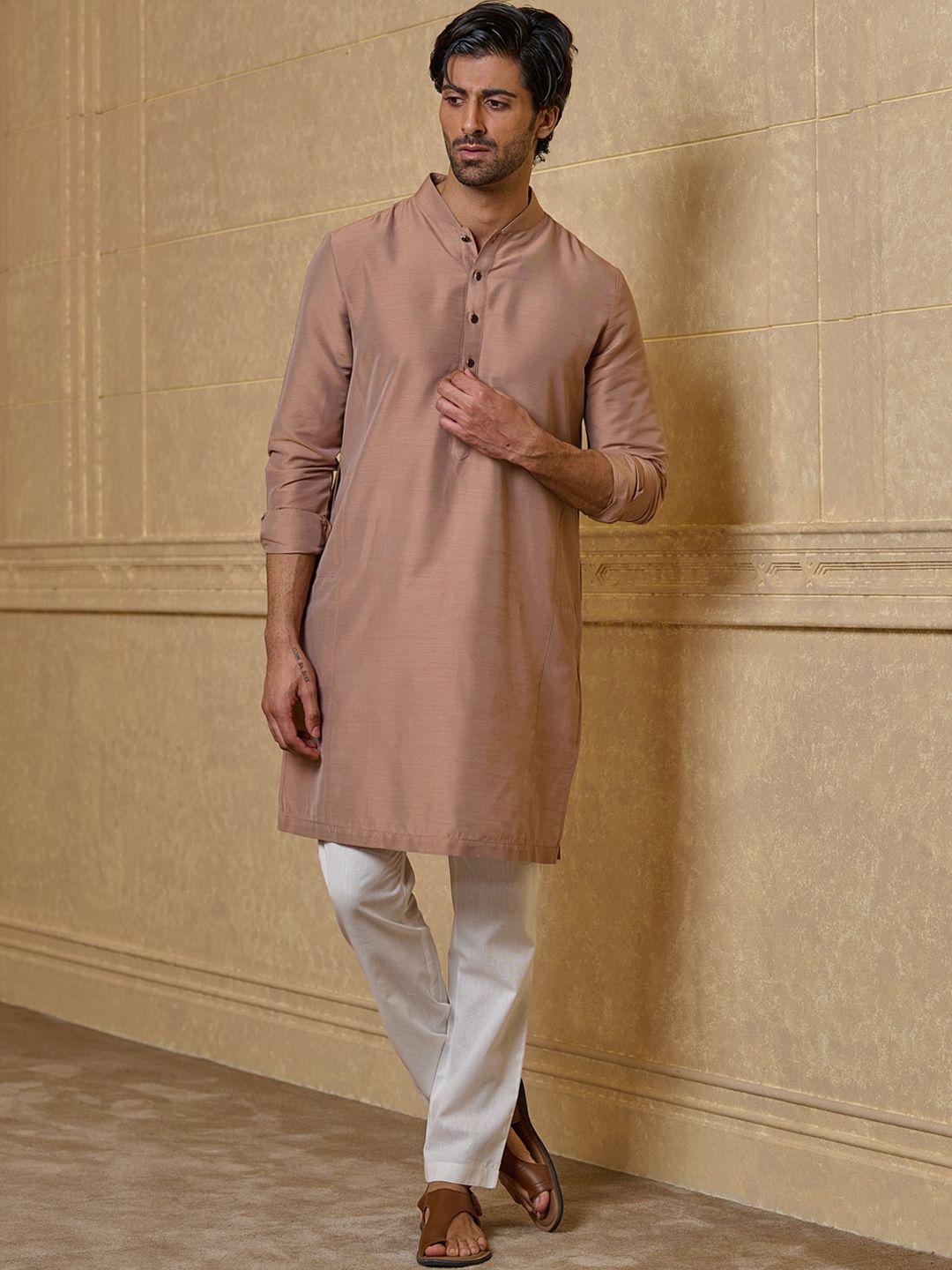 tasva mandarin collar straight kurta