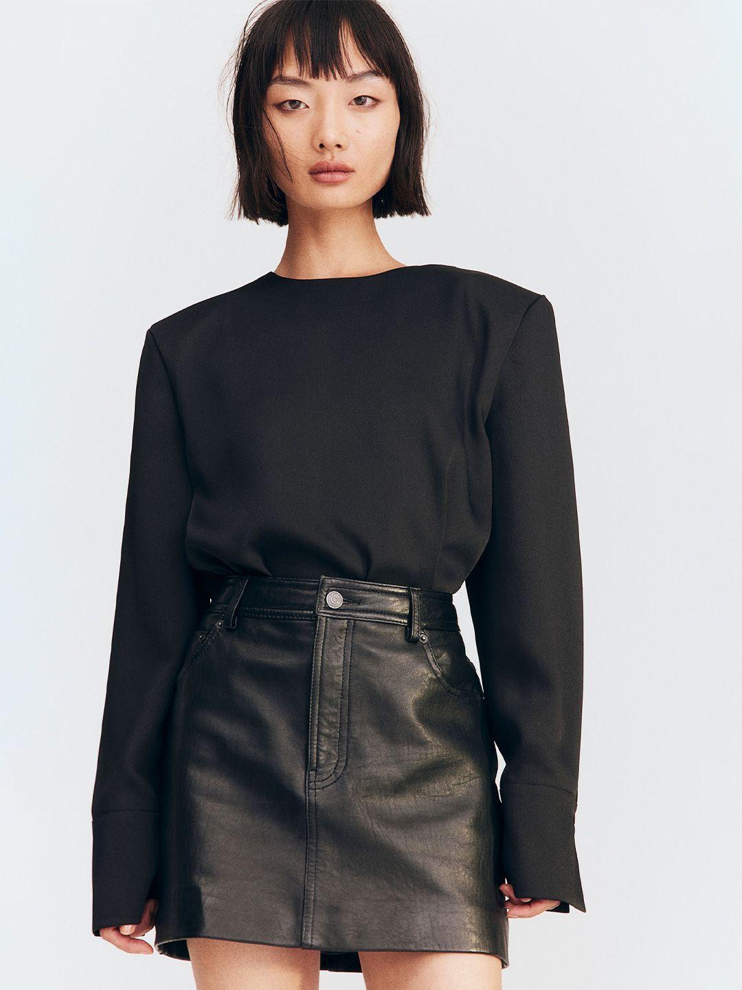 h&m shoulder-pad top