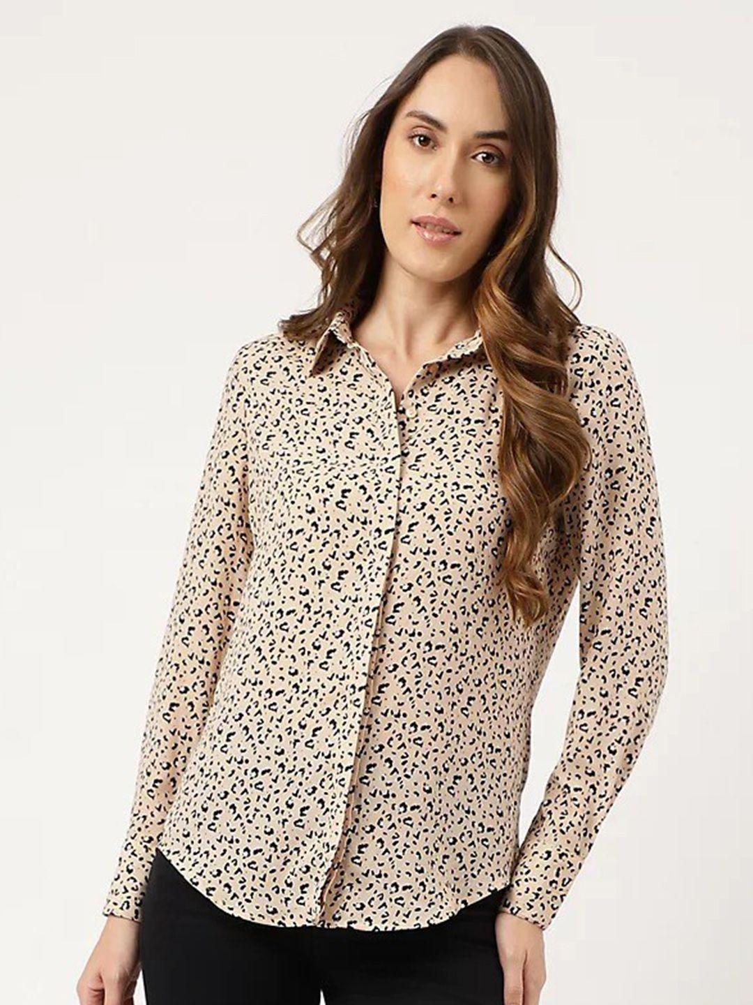 marks & spencer opaque printed casual shirt