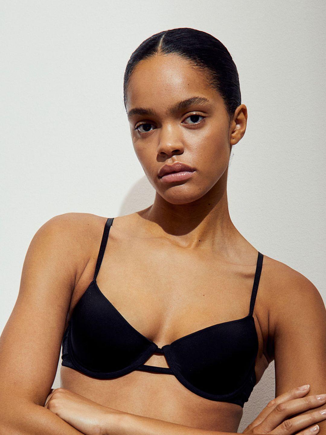 h&m microfibre push-up bra