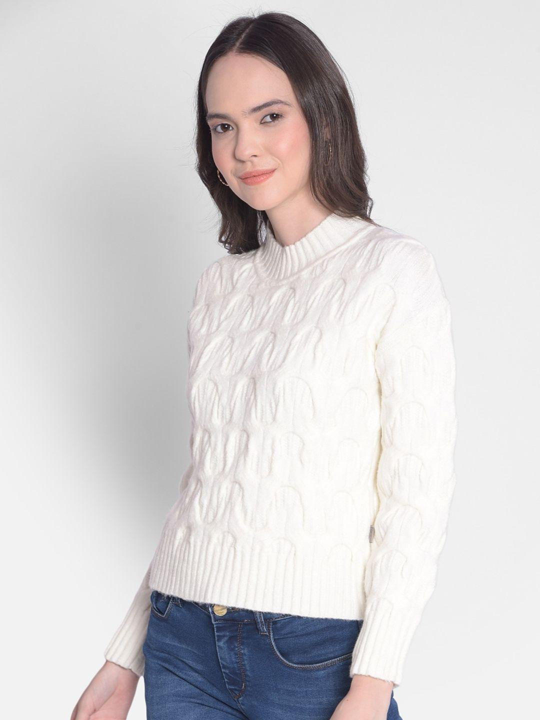 crimsoune club cable knit mock neck pullover