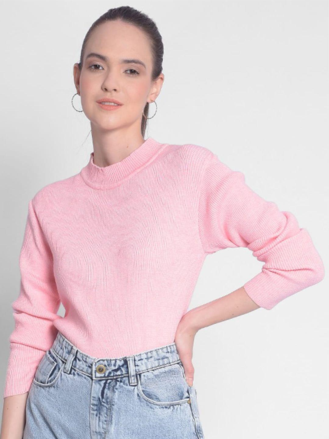 crimsoune club ribbed mock neck pullover