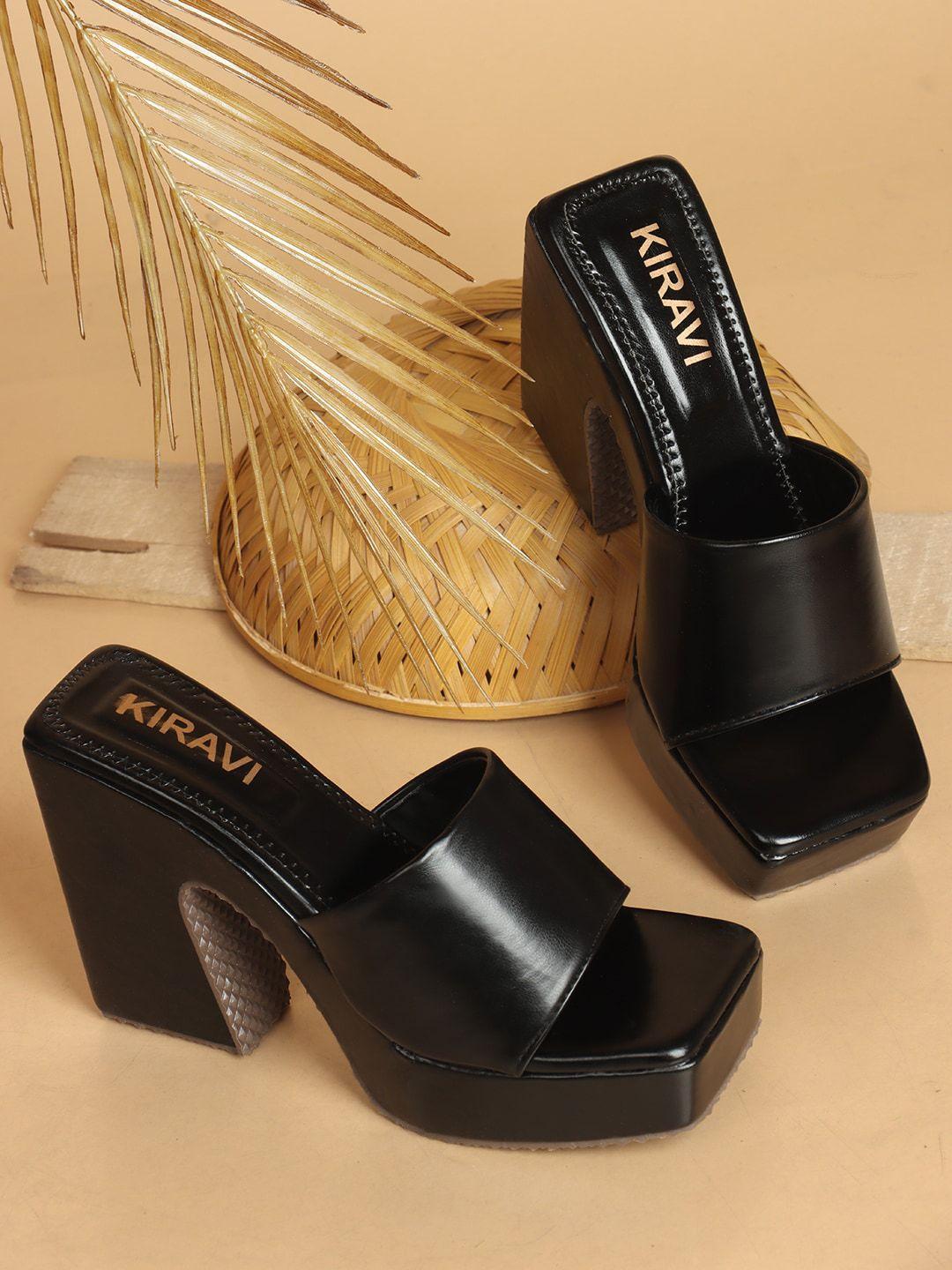 kiravi square toe block heels