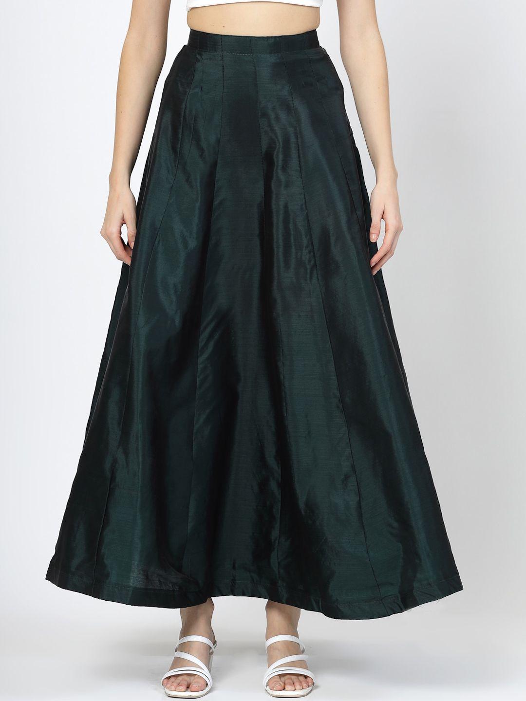 baesd flared midi-length skirt