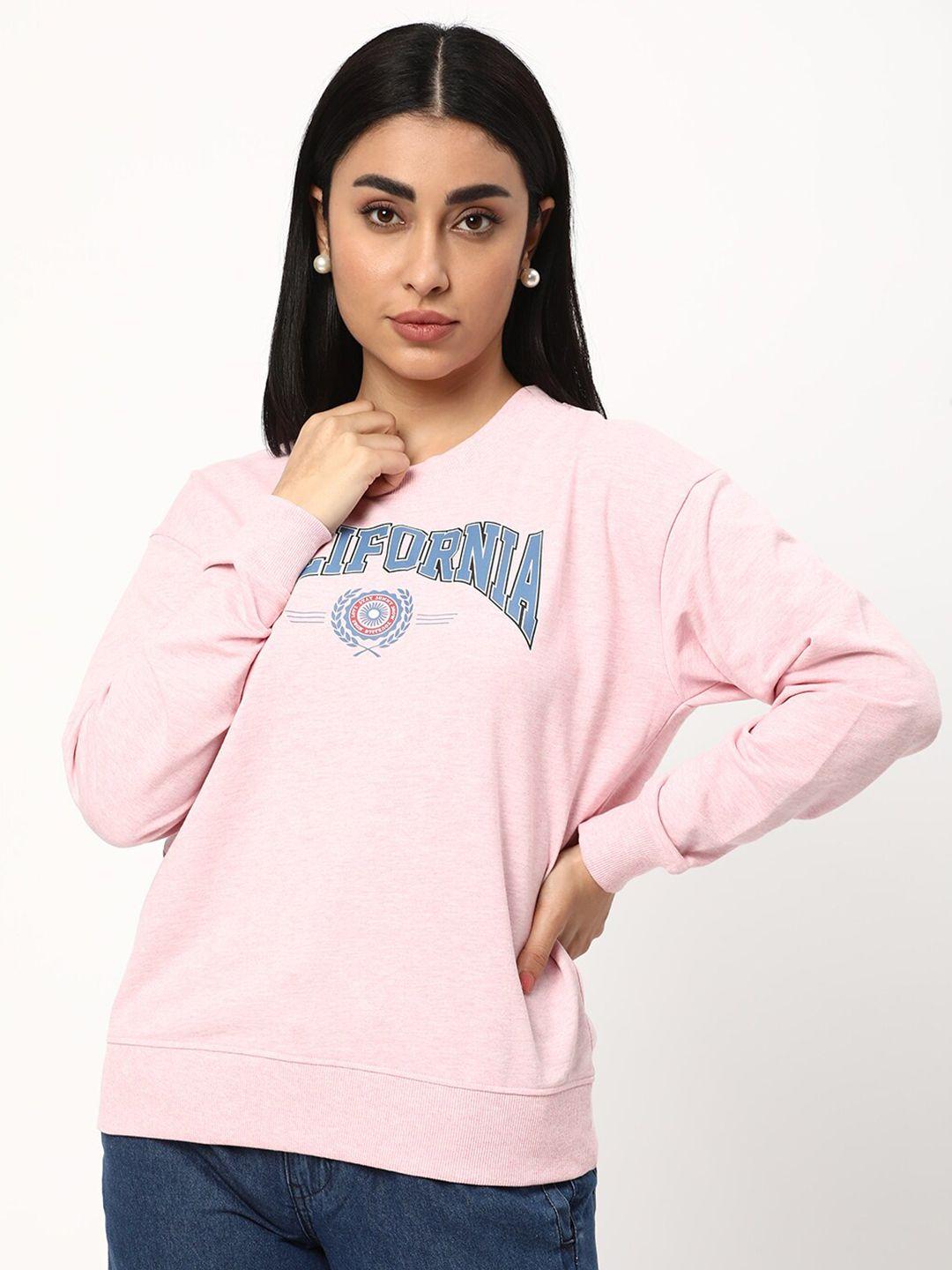 r&b typography printed cotton pullover