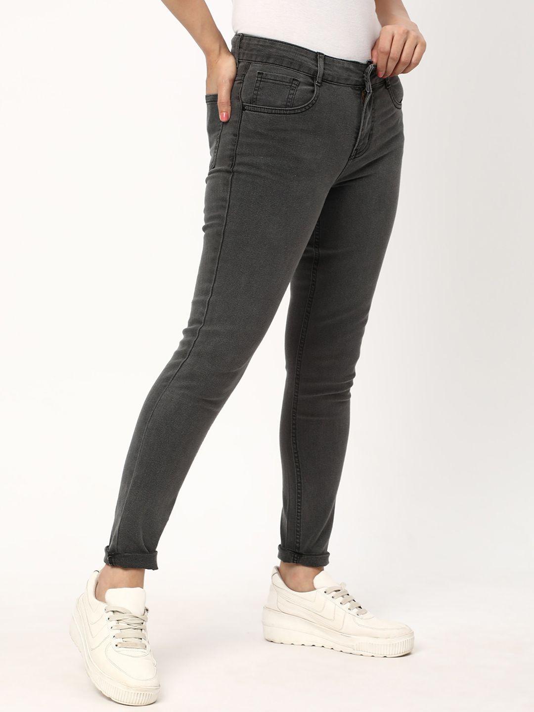 r&b women grey skinny fit jeans