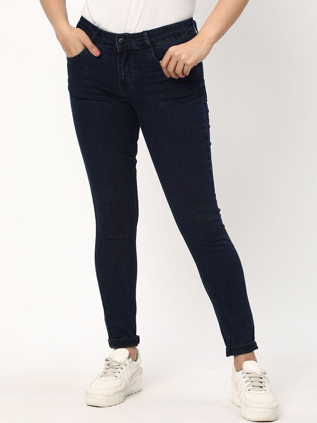 r&b women blue skinny fit jeans