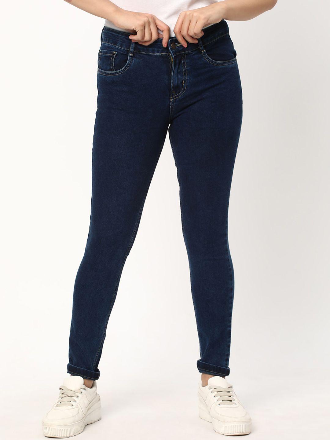 r&b women blue skinny fit jeans