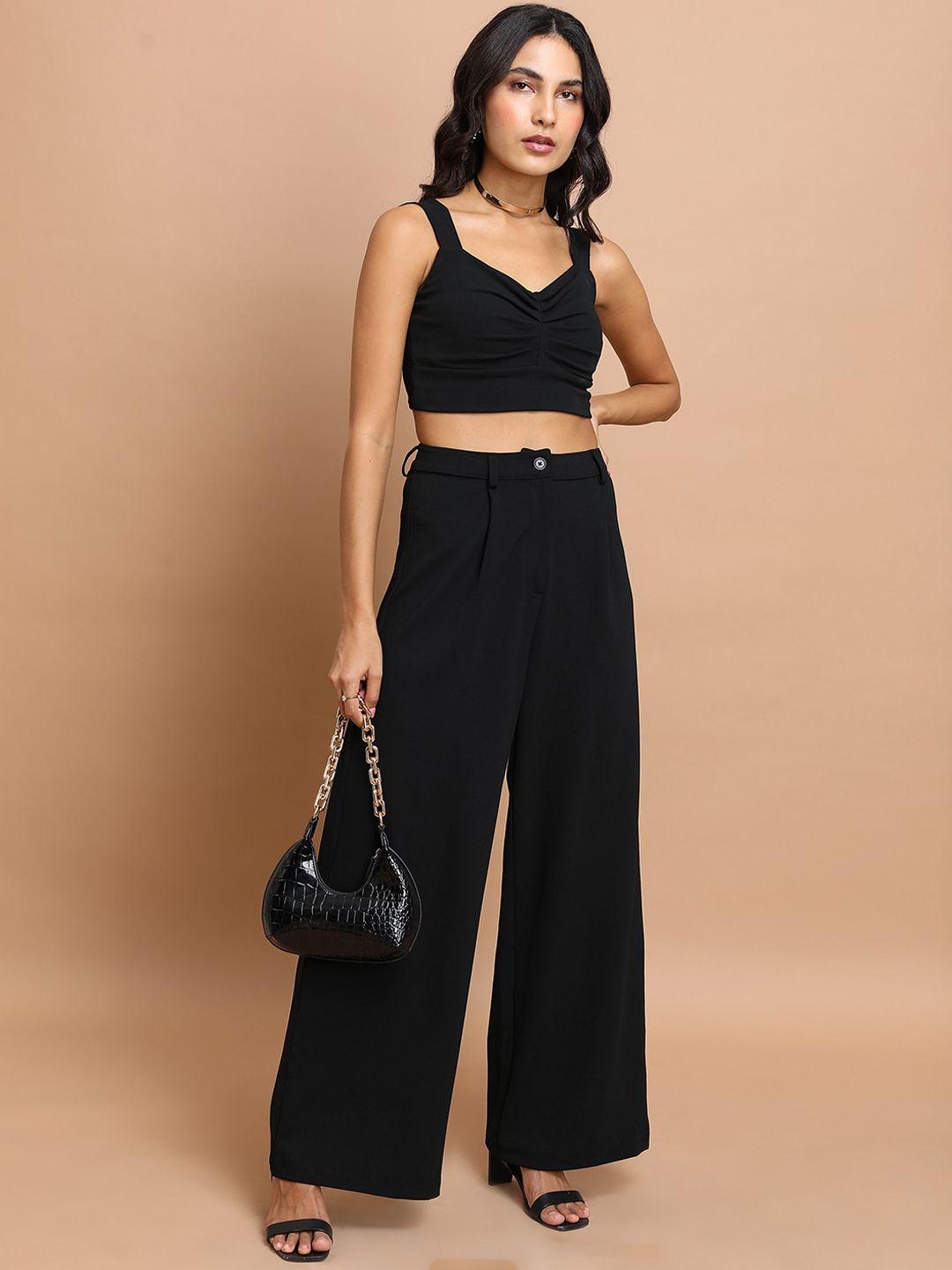 ketch crop top with trouser co-ords